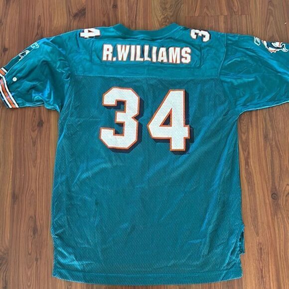 Vintage Miami dolphins34 Ricky Williams football jersey XL youth